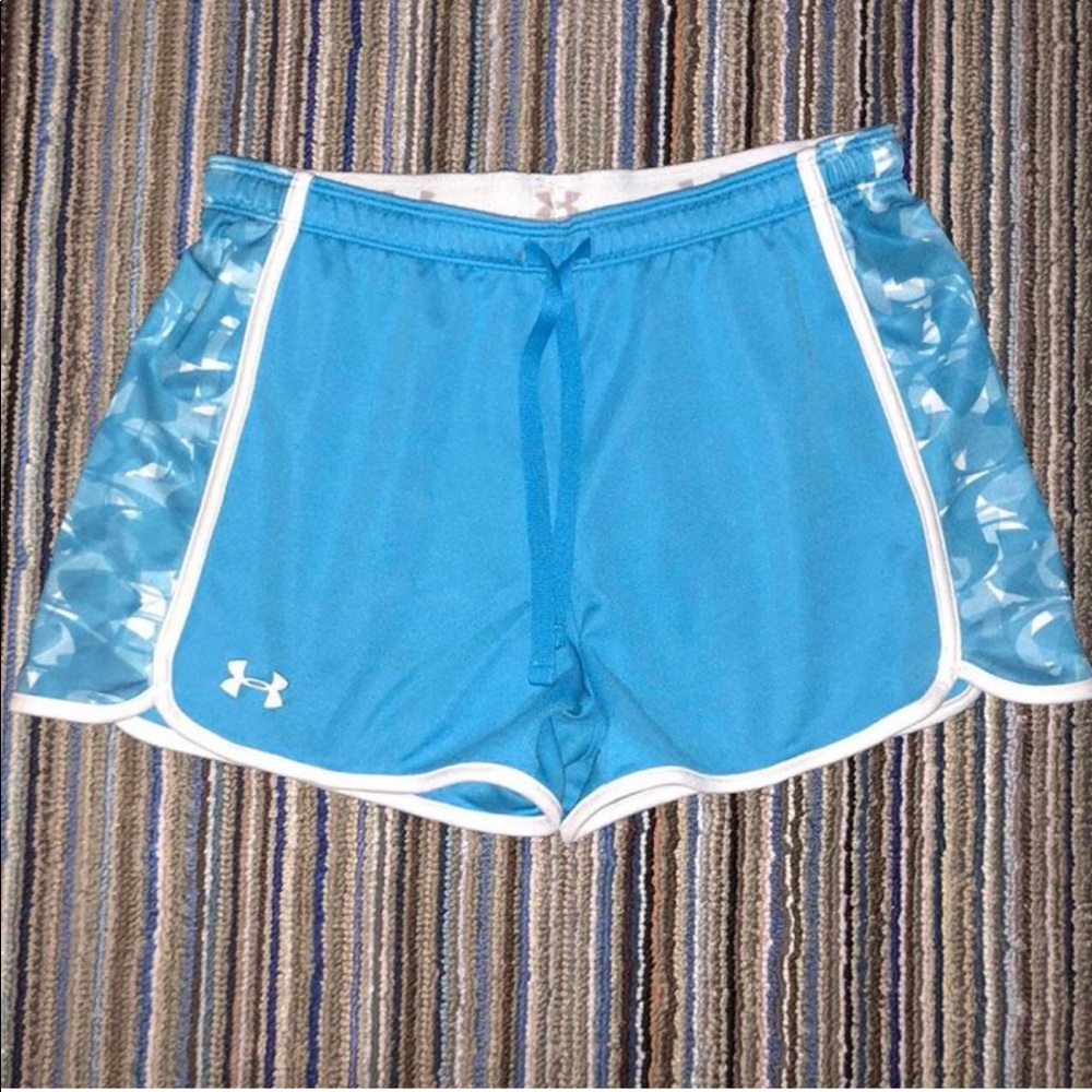 light blue under armour shorts